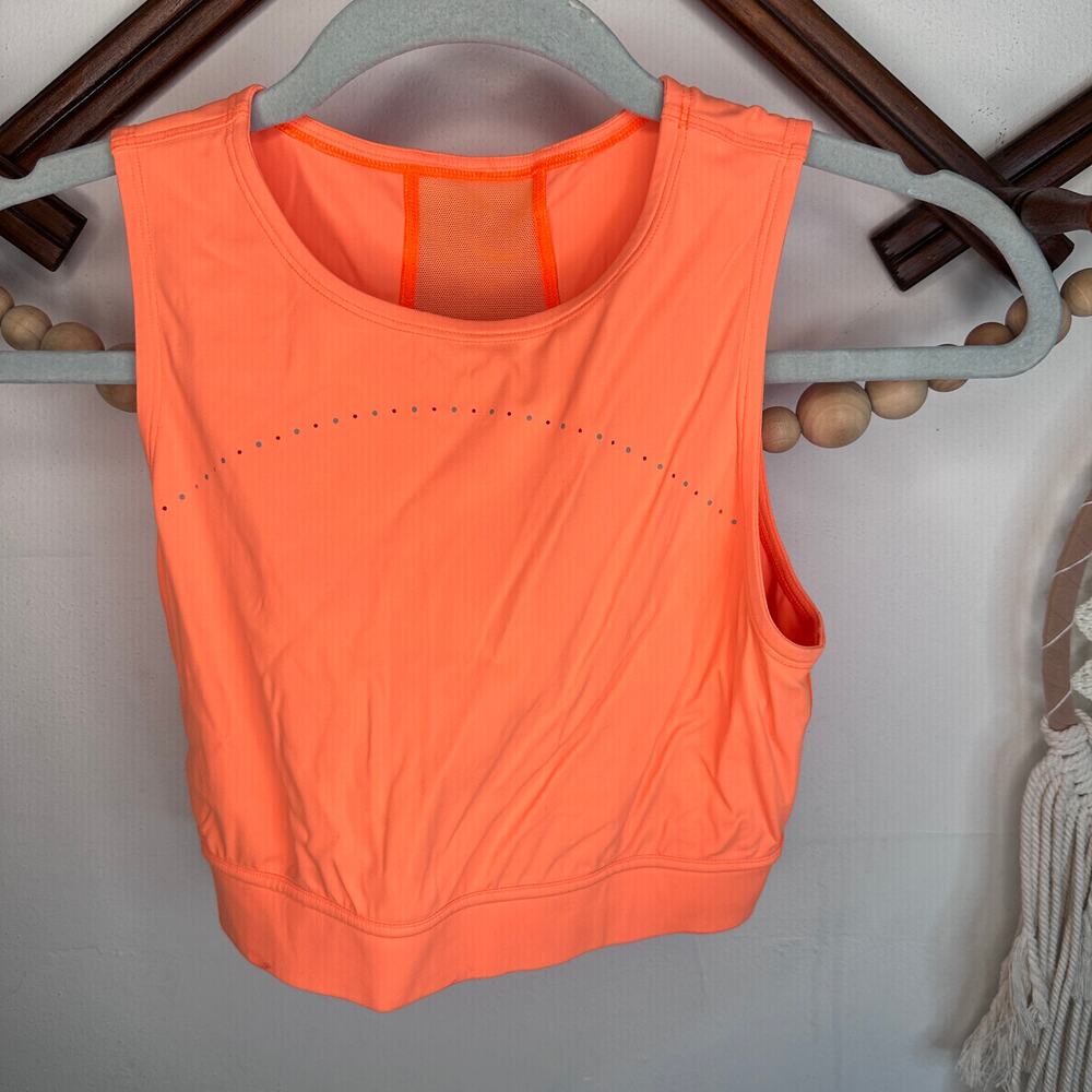 Lululemon Hotty Hot Highlight Orange Cropped Tank